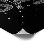 67 Meme Skeleton Hand Funny Halloween Six Seven Te ポスター (角)