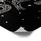 67 Meme Skeleton Hand Funny Halloween Six Seven Te ポスター (角)