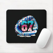67 Meme Slang Baseball Glove Drip Ice Cream Six Se マウスパッド (マウス)