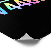 67 Meme Slang Tie Dye Funny Square Root 4489 Math  ポスター (角)