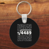 67 Meme Square Root 4489 Do The Math Funny Birthda キーホルダー (正面)