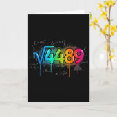 67 Meme Square Root 4489 Drip Six Seven Math Teach カード (黄色い花)