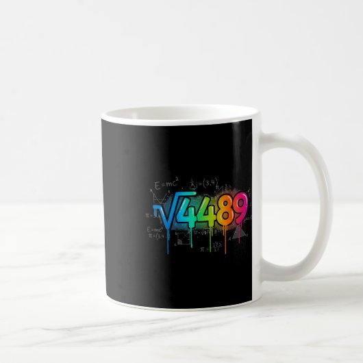 67 Meme Square Root 4489 Drip Six Seven Math Teach コーヒーマグカップ (右)