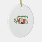 67 Meme Square Root 4489 Six Seven Math Christmas セラミックオーナメント (右)