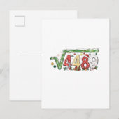 67 Meme Square Root 4489 Six Seven Math Christmas 案内ポストカード (正面/裏面)