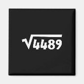 67 Meme Square Root 4489 Six Seven Slang Math Teac マグネット (正面)