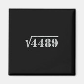 67 Meme Square Root 4489 Slang Math 6 7 Retro Men  マグネット (正面)