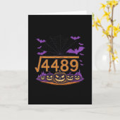 67 Meme Square Root 4489 Slang Math Halloween Cost カード (黄色い花)