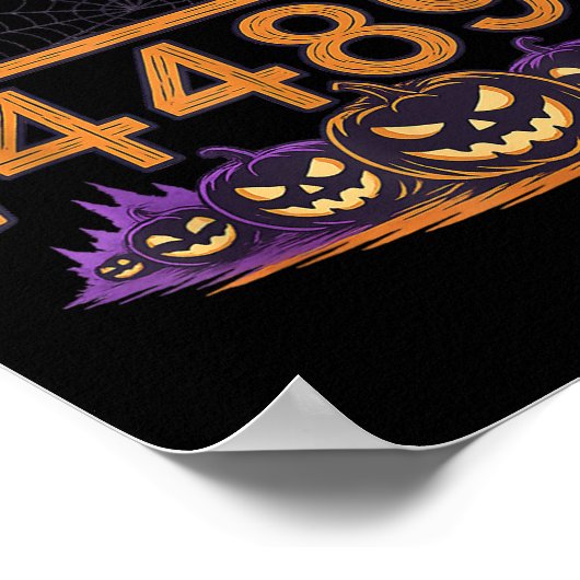 67 Meme Square Root 4489 Slang Math Halloween Cost ポスター (角)