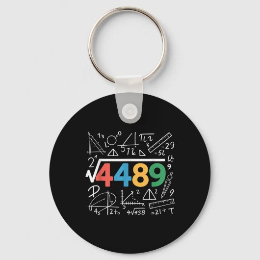 67 Meme Square Root 4489 Slang Six Seven Math Teac キーホルダー (正面)