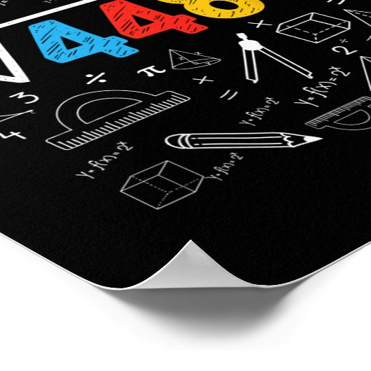 67 Meme Square Root 4489 Slang Six Seven Math Teac ポスター (角)