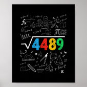 67 Meme Square Root 4489 Slang Six Seven Math Teac ポスター (正面)