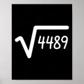 67 Meme Square Root Of 4489 Six Seven  ポスター (正面)