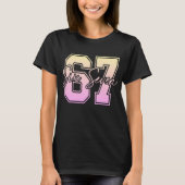 67 Meme T-Shirt - Funny Viral Number Graphic  Tシャツ (正面)