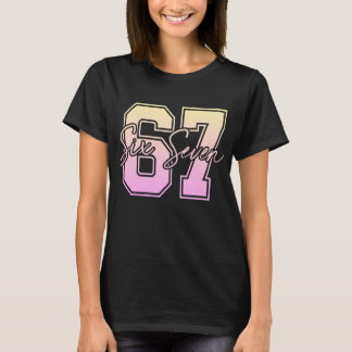 67 Meme T-Shirt - Funny Viral Number Graphic  Tシャツ