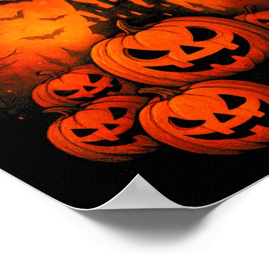 67 Meme Trendy Ghost Halloween Funny Six Seven Gen ポスター (角)