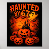 67 Meme Trendy Ghost Halloween Funny Six Seven Gen ポスター (正面)
