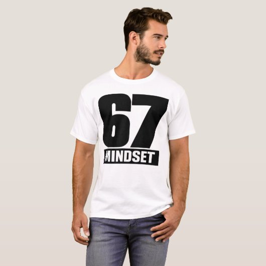 67 MINDSET – Bold Design for a Strong Mentality Tシャツ (正面フル)