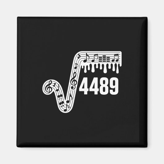 67 Music Drip Meme Square Root 4489 Slang Funny Ma マグネット (正面)