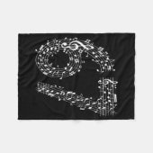 67 Music Meme Six Seven Music Teacher Musician フリースブランケット (正面(横))