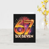 67 New Years Eve Party Pajama Shirt 6 7 Meme 67 20 カード (黄色い花)