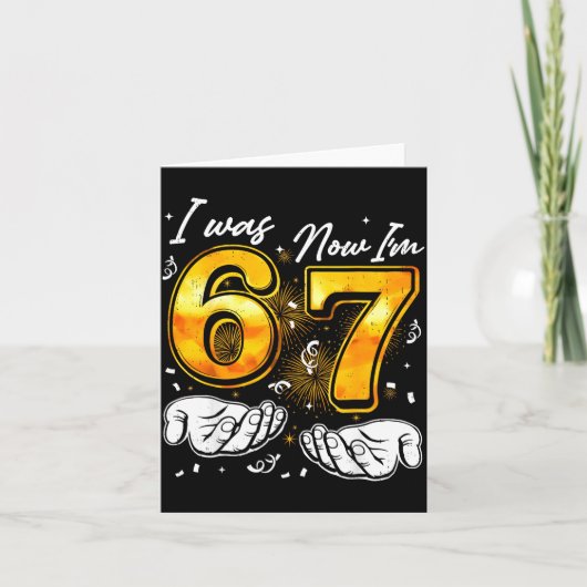 67 New Years Eve Party Pajama Shirt 6 7 Meme 67 20 カード (正面)