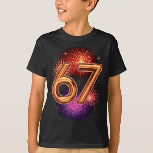 67 New Years Eve Party Pajama Shirt 6 7 Meme 67 20 Tシャツ (正面)