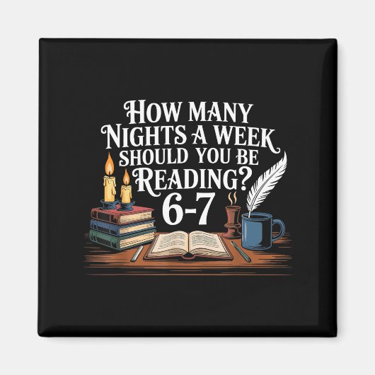 67 Nights Reading Meme For Bibliophiles Englieache マグネット (正面)