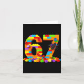 67 Number Meme Six Seven 6 7 Building Blocks Gen A カード (正面)