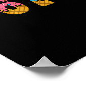 67 Number Six Seven Alpha Slang Ice Cream Drip Fun ポスター (角)