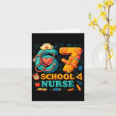 67 Nurse Days Funny Medical Back To School  カード (黄色い花)