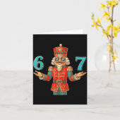 67 Nutcracker Six Seven Meme Christmas 6 7 Teens K カード (黄色い花)