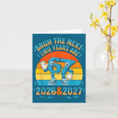 67 Nye 2026 Funny Boys Kids New Years Eve Party 6  カード (黄色い花)