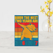 67 Nye 2026 Funny Boys Kids New Years Eve Party 6  カード (黄色い花)