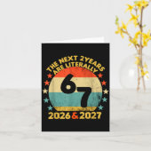 67 Nye 2026 Funny Boys Kids New Years Eve Party 6  カード (黄色い花)