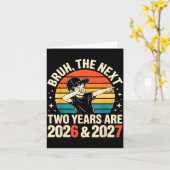 67 Nye 2026 Funny Boys Kids New Years Eve Party 6  カード (黄色い花)