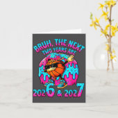 67 Nye 2026 Funny New Year's Eve Party 6 7 Meme Bo カード (黄色い花)