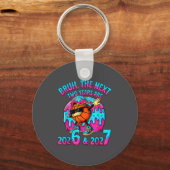 67 Nye 2026 Funny New Year's Eve Party 6 7 Meme Bo キーホルダー (正面)