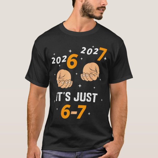 67 Nye 2026 New Years Funny 6 7 Number Six Seven M Tシャツ (正面)