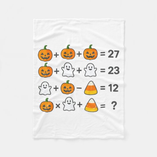 67 Order Operations Math Teacher Halloween Costume フリースブランケット (正面)