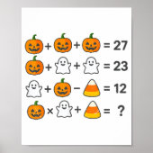 67 Order Operations Math Teacher Halloween Costume ポスター (正面)