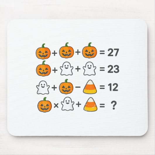 67 Order Operations Math Teacher Halloween Costume マウスパッド (正面)