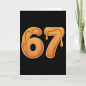 67 Pancake Meme Funny Six Seven Slang  カード (正面)