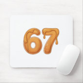 67 Pancake Meme Funny Six Seven Slang  マウスパッド (マウス)