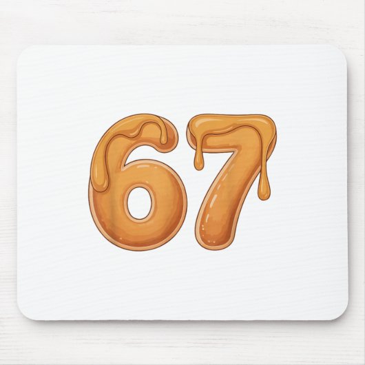 67 Pancake Meme Funny Six Seven Slang  マウスパッド (正面)