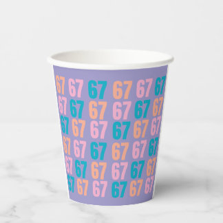 67 Paper Party Cups 紙コップ