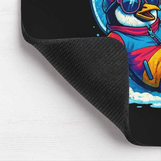 67 Penguin Soccer Funny Winter Meme Gift  マウスパッド (コーナー)