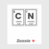 67 Periodic Table Element Chemistry Mason Meme  シール (シート)