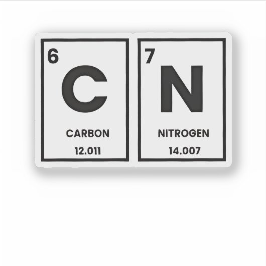 67 Periodic Table Element Chemistry Mason Meme  シール (正面)