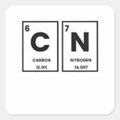 67 Periodic Table Element Chemistry Mason Meme  スクエアシール (正面)